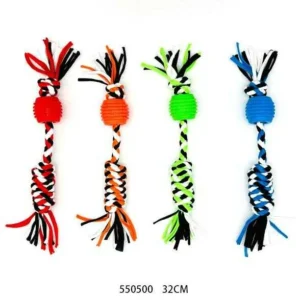 Παιχνίδι σκύλου σχοινί με μπάλα - 32cm - 550500 - 12PCS - Image 4