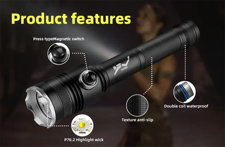 Επαναφορτιζόμενος καταδυτικός φακός LED - XP-021 - 200187 - Image 3