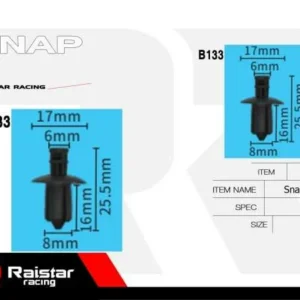 Σετ συνδετήρες αυτοκινήτου - 10pcs - R-F16101-20 - 180862 - Image 6