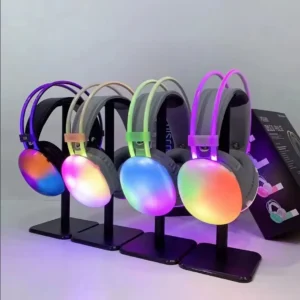 Ασύρματα ακουστικά Bluetooth LED - Headphones - PG580 - RGB - 212058 - Pink - Image 6