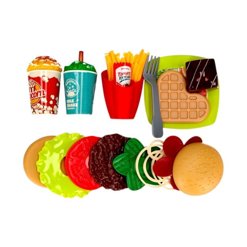 Σετ Fast Food DIY με αξεσουάρ - XJ372 - 215227 Σετ Fast Food DIY με αξεσουάρ - XJ372 - 215227