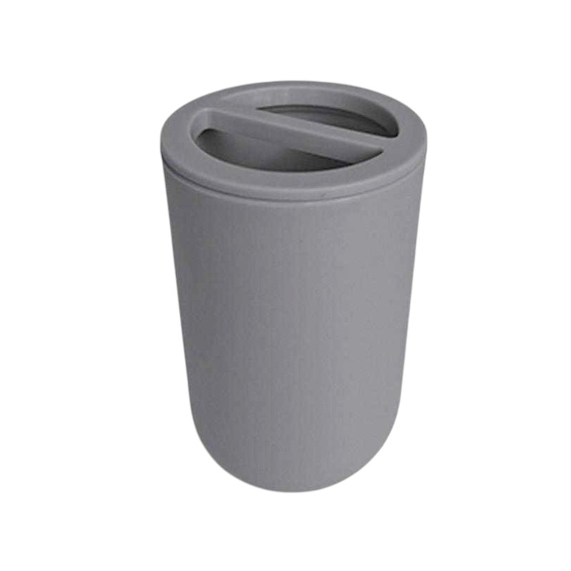 Θήκες οδοντόβουρτσας πλαστικές σε σετ 5Χ - Grey - 21608 Θήκες οδοντόβουρτσας πλαστικές σε σετ 5Χ - Grey - 21608