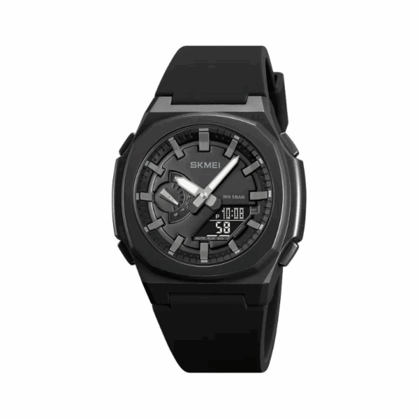 Ψηφιακό/αναλογικό ρολόι χειρός - Skmei - 2091 - Black/Black screen