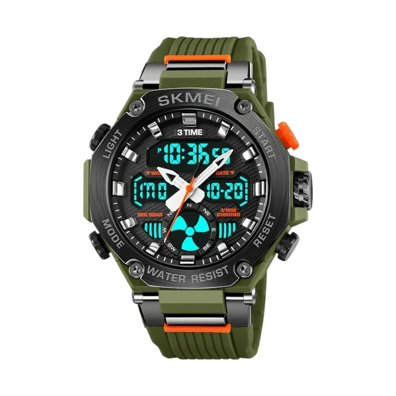 Ψηφιακό/αναλογικό ρολόι χειρός - Skmei - 2223 - Green Ψηφιακό/αναλογικό ρολόι χειρός - Skmei - 2223 - Green
