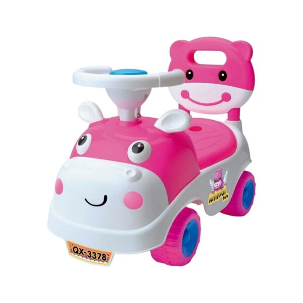 Αυτοκίνητο περπατούρα Ζωάκι - QX-3378-1 - 232387 - Pink