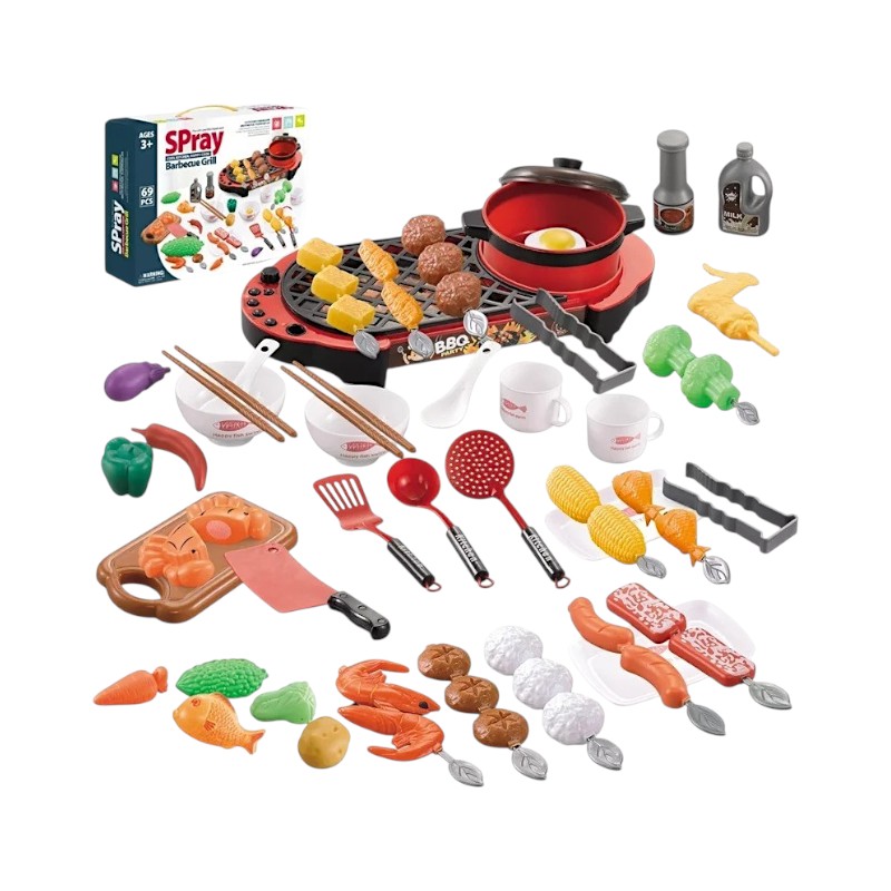 Παιδικό σετ μαγειρικής Barbeque-Grill - 69pcs - 410060