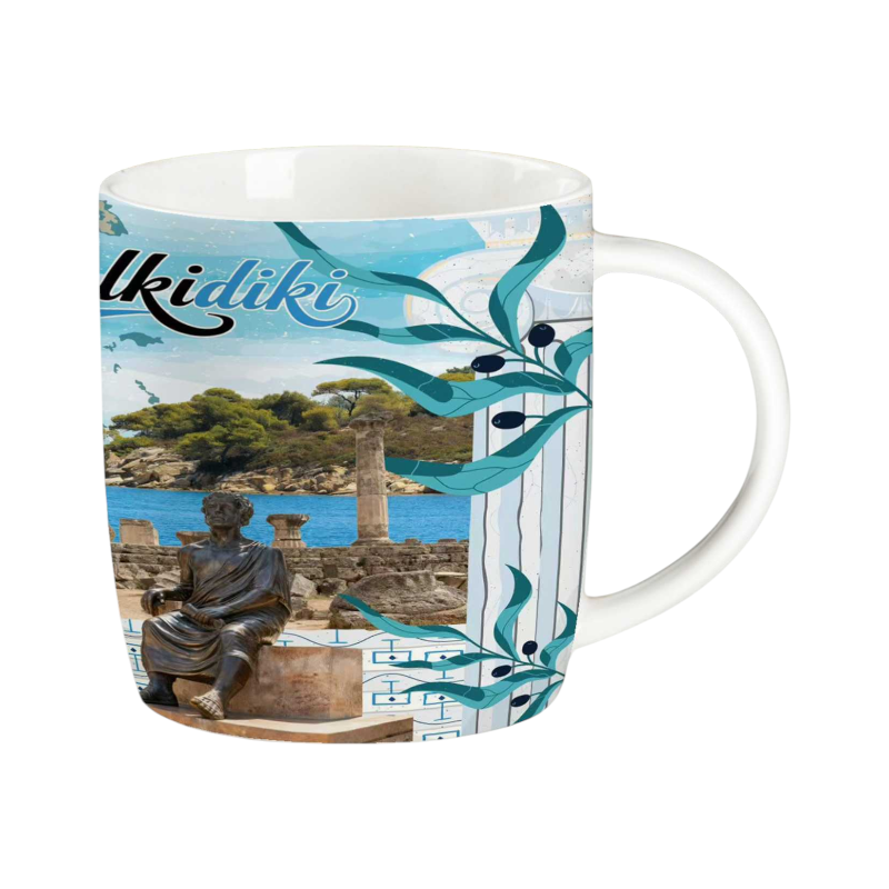 Σετ κεραμική κούπα Souvenir - 12pcs - Chalkidiki - 241147 Σετ κεραμική κούπα Souvenir - 12pcs - Chalkidiki - 241147