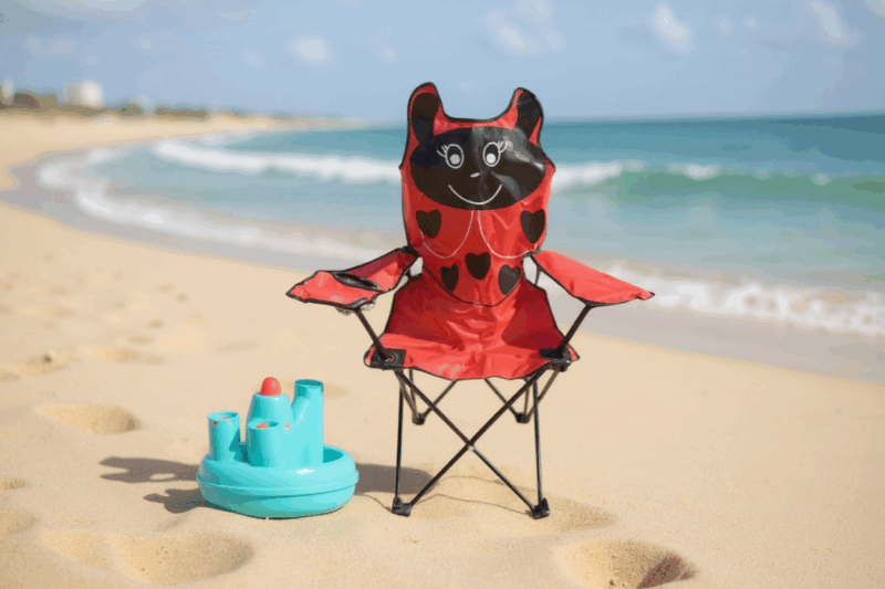 Παιδική πτυσσόμενη καρέκλα camping - 1015 - 241705 - Red - Image 2