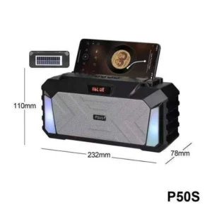 Ασύρματο ηχείο Bluetooth με ηλιακό πάνελ - P50S - 884669 - Image 2