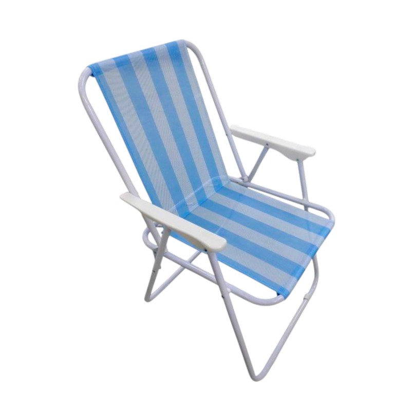 Πτυσσόμενη καρέκλα camping - 1215TSL - 270843 - Blue/White Πτυσσόμενη καρέκλα camping - 1215TSL - 270843 - Blue/White