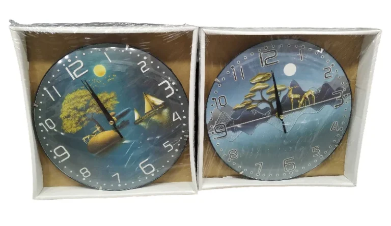 Ρολόι τοίχου - 831-1 - 283117 - Blue/Gold - Image 2