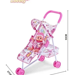 Παιδικό καροτσάκι μωρού με κούκλα – 6612F-2 - 307123 - Image 2