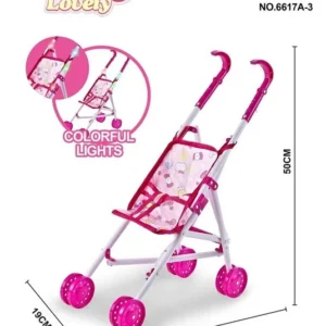 Παιδικό καροτσάκι μωρού με φωτισμό LED – 6617A-3 - 307127 - Image 2