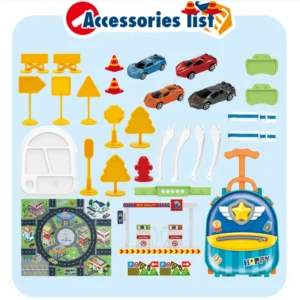 Σετ αυτοκινητόδρομος City Racing με βαλιτσάκι & αξεσουάρ - DL9916-14 - 308151 - Image 9