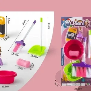 Παιδικό σετ οικιακής καθαριότητας με σκούπα - F2203-6A - 325120 - Image 2