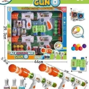 Παιχνίδι στόχου με κορίνες & αξεσουάρ - Soft Gun - 2pcs - 688-22 - 345308