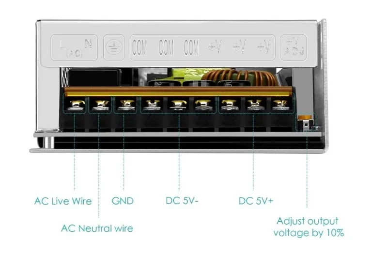 Μετασχηματιστής AC-DC 220V σε 5V - 40A - 200W - 605402 - Image 3