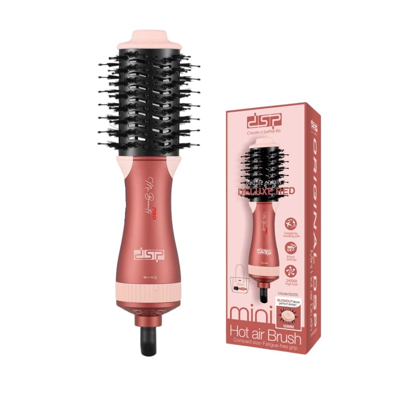 Ηλεκτρική βούρτσα ισιώματος μαλλιών - 50255 - DSP - 350075 - Red Ηλεκτρική βούρτσα ισιώματος μαλλιών - 50255 - DSP - 350075 - Red