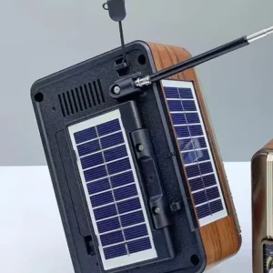 Επαναφορτιζόμενο ραδιόφωνο Retro με ηλιακό πάνελ - RX-836S-S - 370083 - Brown - Image 2