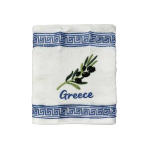 Πετσέτα ποτηρόπανο Souvenir με κέντημα - Σετ 12pcs - Greece - 416396
