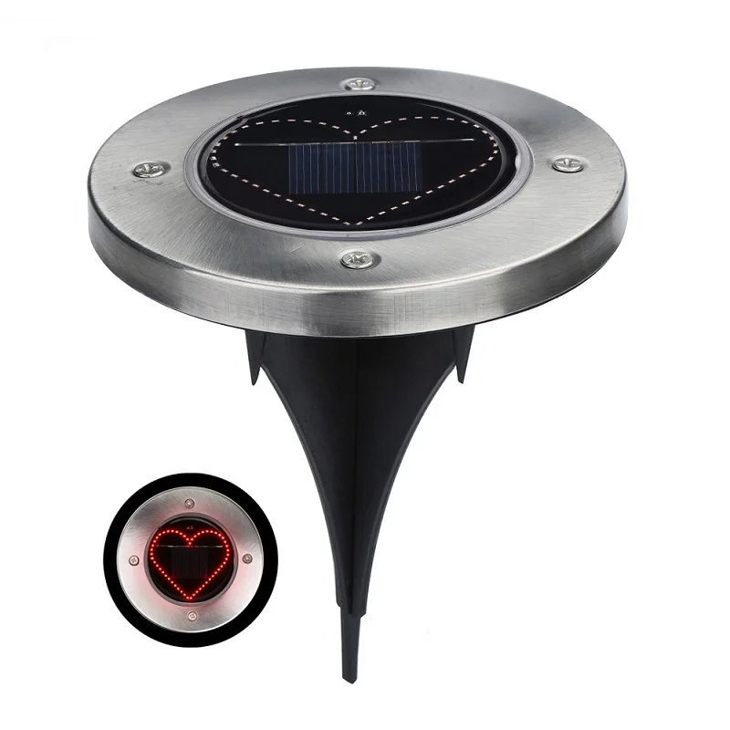 Ηλιακό φωτιστικό κήπου LED με σχέδιο - Καρφωτό - 4pcs - Red - 431107 Ηλιακό φωτιστικό κήπου LED με σχέδιο - Καρφωτό - 4pcs - Red - 431107