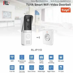 Ασύρματο κουδούνι πόρτας με κάμερα & σύνδεση με Smartphone - RL-IP11D - 488790 - Image 2