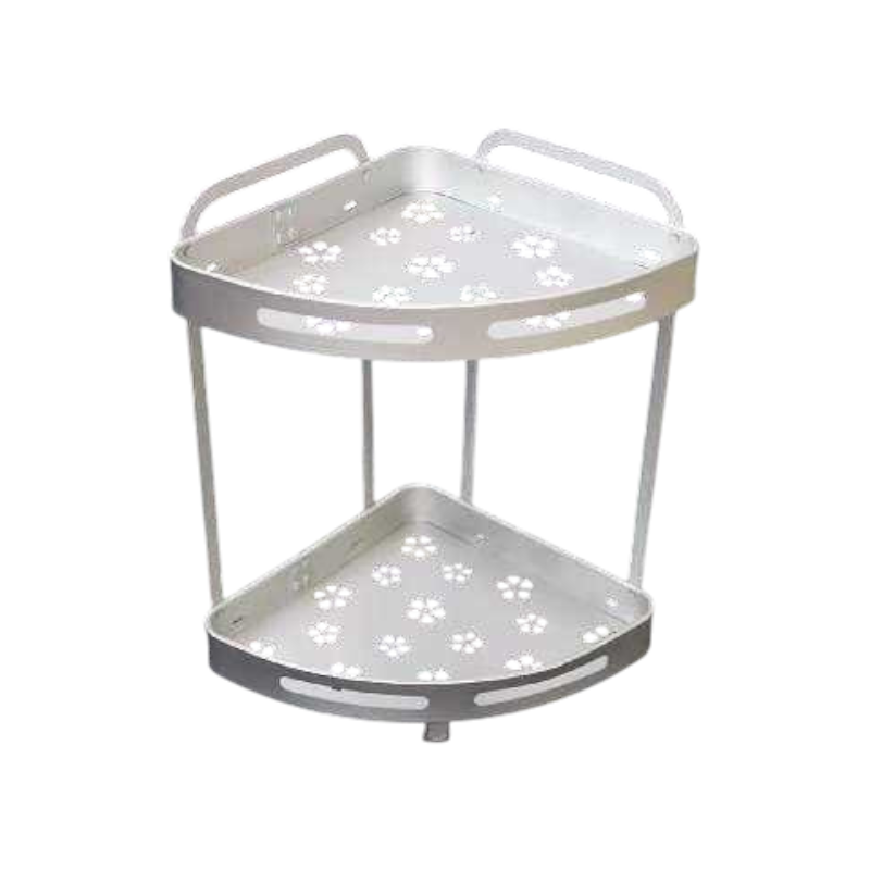 Ραφιέρα μπάνιου διώροφη γωνιακή - CW1001B2-2 - 521476 - Silver Ραφιέρα μπάνιου διώροφη γωνιακή - CW1001B2-2 - 521476 - Silver