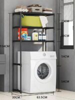 Επιδαπέδια ραφιέρα μπάνιου - YX9110-3 - 521629 - Black - Image 2