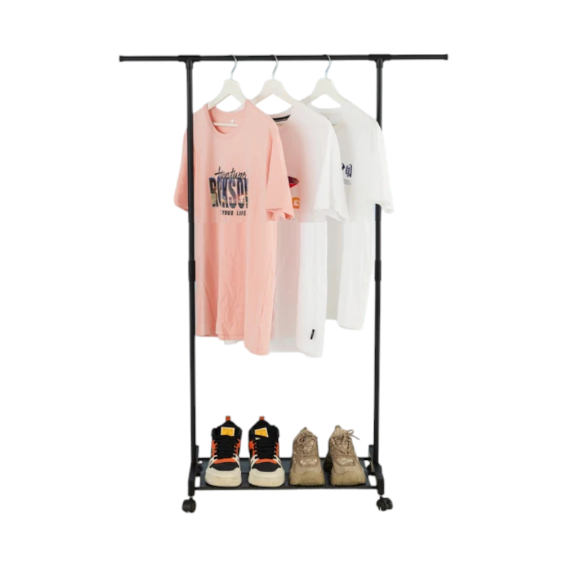 Τροχήλατη κρεμάστρα δαπέδου με ράφι παπουτσιών - 522183 Τροχήλατη κρεμάστρα δαπέδου με ράφι παπουτσιών - 522183