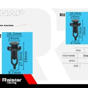 Σετ συνδετήρες αυτοκινήτου - 8pcs - R-F16101-15 - 180857 - Image 8