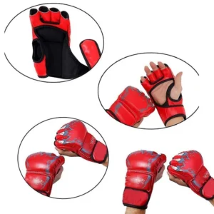 Γάντια πυγμαχίας κοφτά - 556662 - Red - Image 2