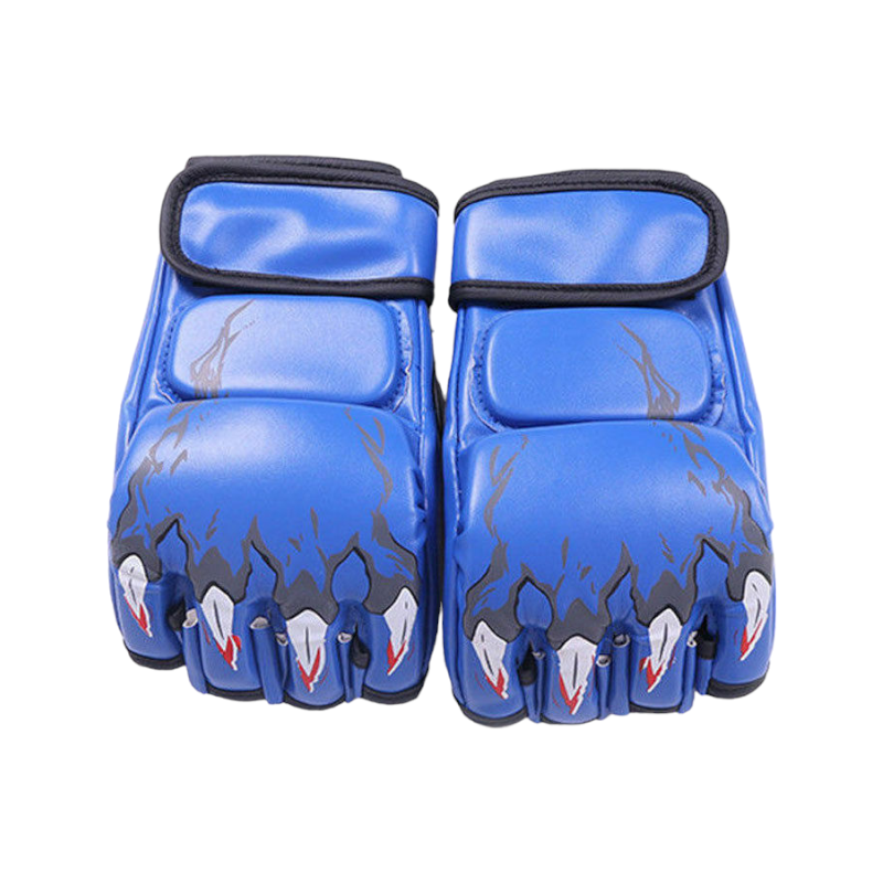 Γάντια πυγμαχίας κοφτά - M.M.A - 556662 - Blue Γάντια πυγμαχίας κοφτά - M.M.A - 556662 - Blue