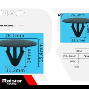 Σετ συνδετήρες αυτοκινήτου - 10pcs - R-F16101-09 - 180869 - Image 4