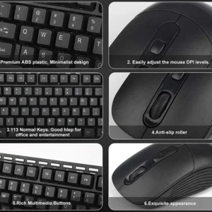 Σετ ασύρματο πληκτρολόγιο & ποντίκι H/Y - 2.4GHz - CMK-329 - 567892 - Image 4