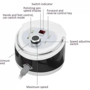 Ηλεκτρικός τροχός μανικιούρ-πεντικιούρ - VKN-DM606 - 581191 - Pink - Image 2