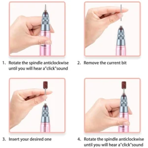 Ηλεκτρικός τροχός μανικιούρ-πεντικιούρ – VKN-JMD102 PRO - 581351 - Green - Image 12