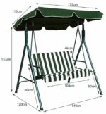 Κούνια κήπου 2θέσια - YB3106 - 585335 - Image 3