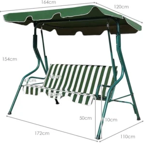 Κούνια κήπου 3θέσια - YB3106 - 585342 - Image 12