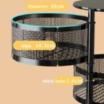 Τροχήλατη ραφιέρα τροφίμων κουζίνας 4 επιπέδων - 1018-4 - 522022 - Image 3