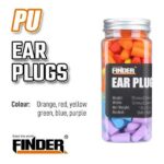 Αφρώδεις ωτοασπίδες προστασίας θορύβου εργασίας - 60pcs - 38dB - Finder - 194797 - Image 2