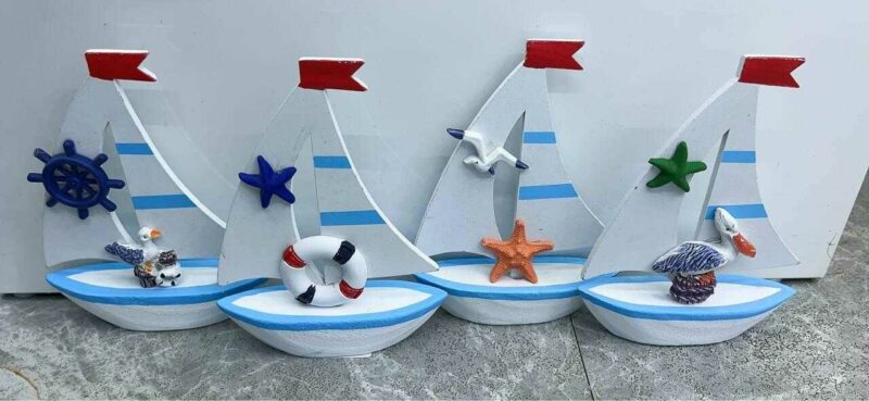 Διακοσμητικό Souvenir Καραβάκι - Σετ 8 τεμάχια - L2026-29ABCD - 125561 - Image 2