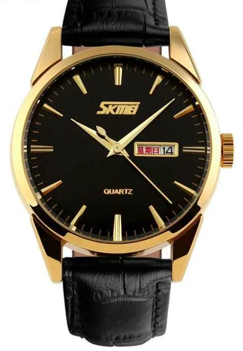 Αναλογικό ρολόι χειρός – Skmei - 9073 - Black/Gold Αναλογικό ρολόι χειρός – Skmei - 9073 - Black/Gold