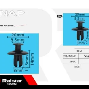 Σετ συνδετήρες αυτοκινήτου - 10pcs - R-F16101-07 - 180864 - Image 6