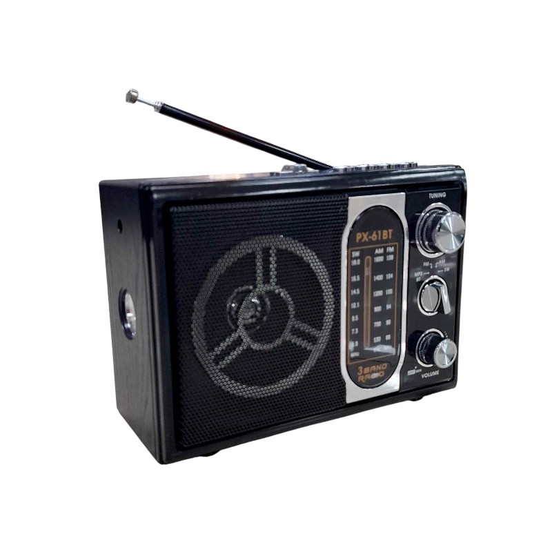 Επαναφορτιζόμενο ραδιόφωνο - PX-61BT - 617156 - Black Επαναφορτιζόμενο ραδιόφωνο - PX-61BT - 617156 - Black