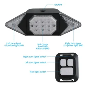 Ασύρματο φλας & φανάρι ποδηλάτου-σκούτερ - SJ-6700 - 650172 - Image 3