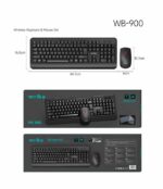 Σετ ασύρματο πληκτρολόγιο & ποντίκι H/Y - WB-900 - Weibo - 651381 - Image 2