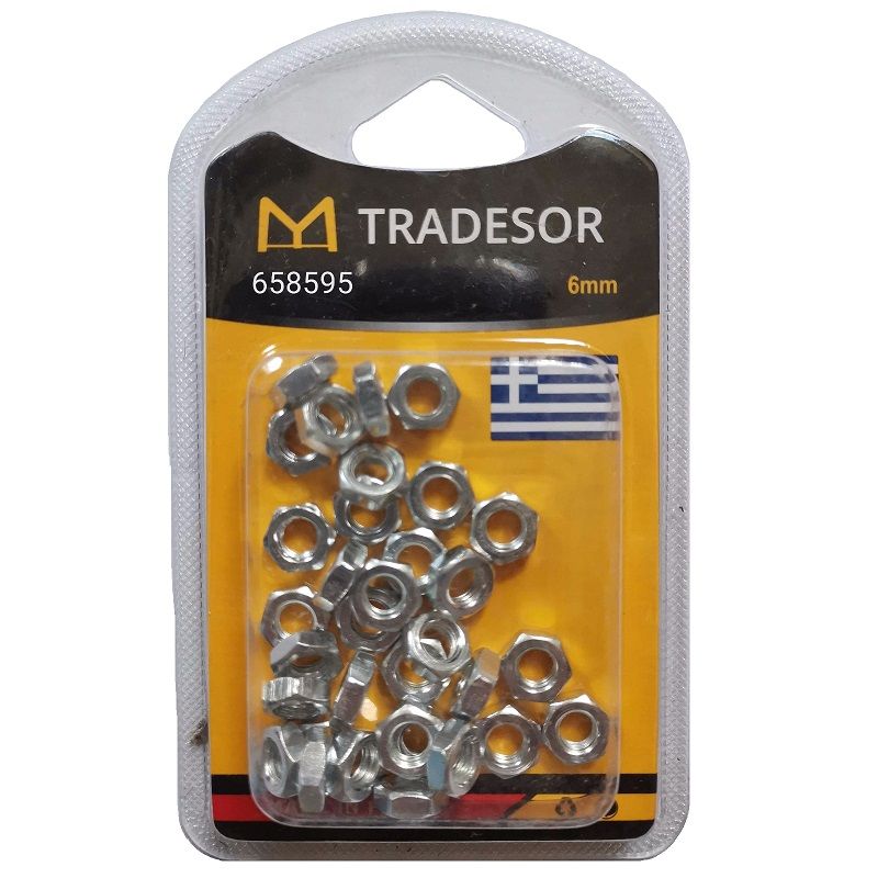 Παξιμάδια - Σετ 12 πακέτα - 6mm - 658595 Παξιμάδια - Σετ 12 πακέτα - 6mm - 658595