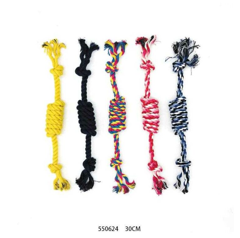 Παιχνίδι σκύλου σχοινί με κόμπο - 30cm - 12pcs - 550624 - Image 3