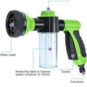 Πιστόλι ποτίσματος για λάστιχο με δοχείο σαπουνιού - 699749 - Image 2
