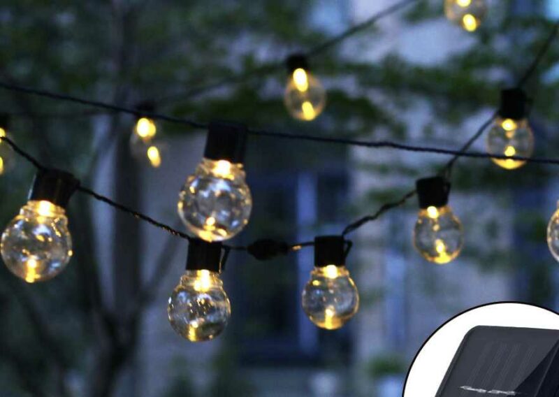 Ηλιακή γιρλάντα φωτισμού LED - 10m - 10Lamps - 152943 - Warm White - Image 3